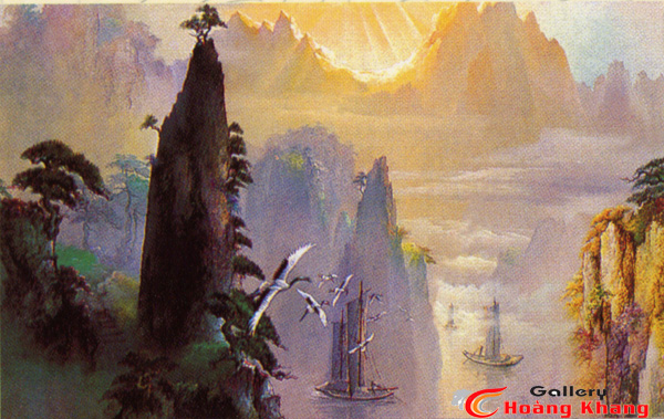 Tranh Núi - Nước - Phong Thuỷ